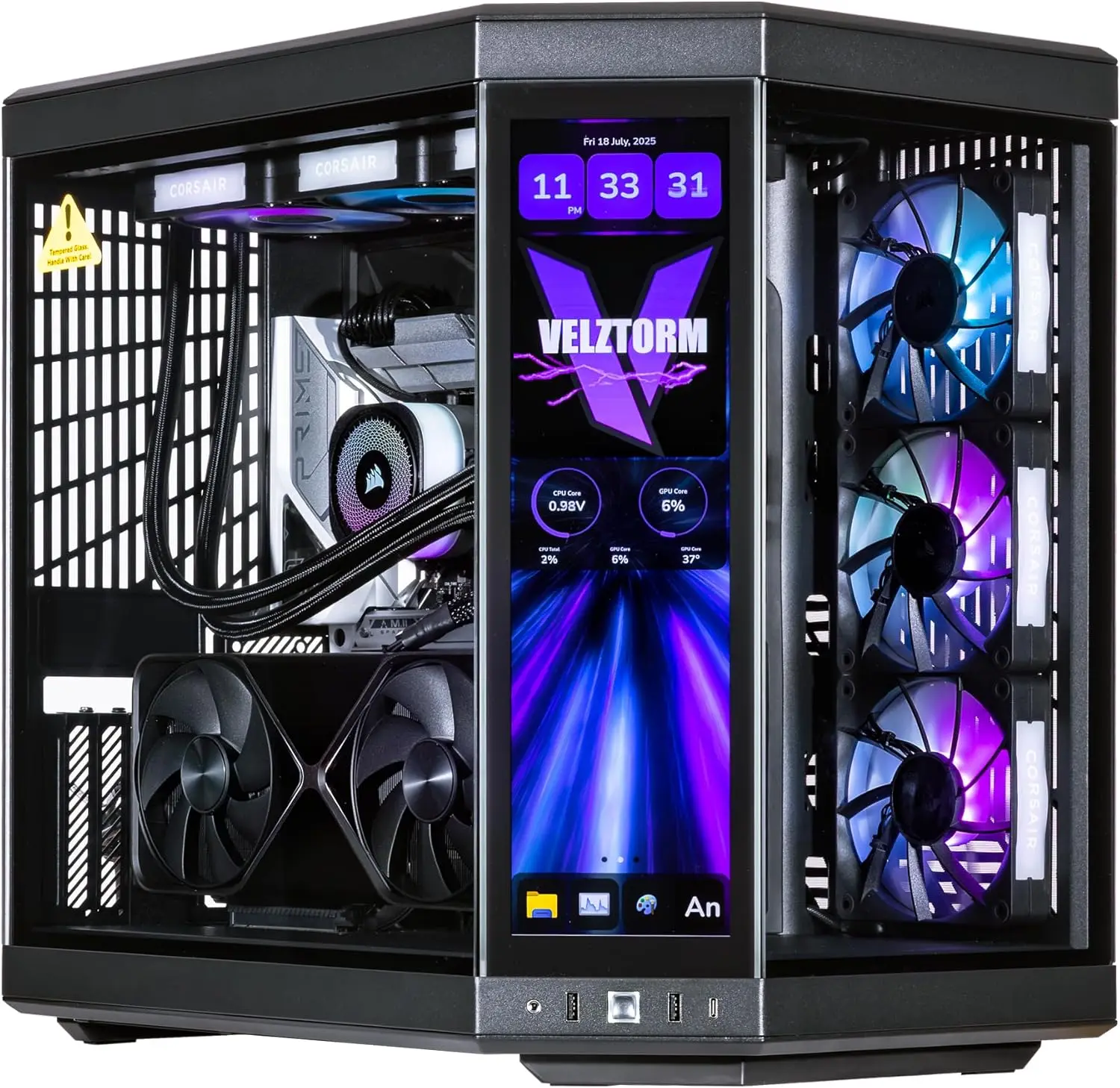 Velztorm LCD Black Praetix Cus - đánh giá và giá Rtx 5090 32Gb